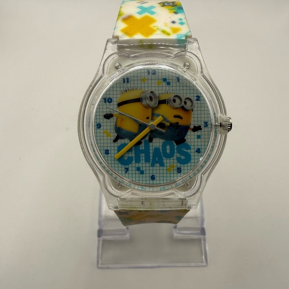 Minions Chaos Kids Analog Quartz Watch Needs a Battery Works Great Silicone Band
